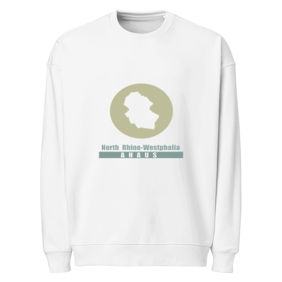 Personalisierbares Ahaus Sweatshirt – Minimal Moon Design – Weiß für Ahaus