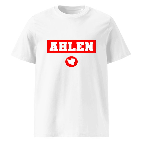 Personalisierbares Ahlen T-Shirt – Signal14 Design – Weiß für Ahlen