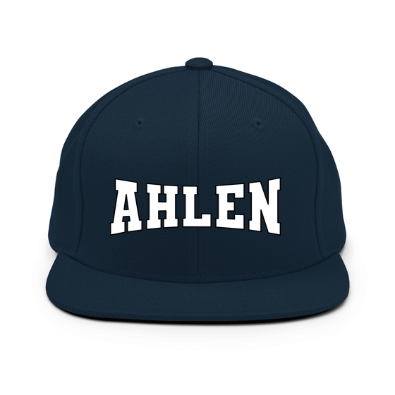 Ahlen Cap mit Varsity4-Design (Dunkles Navy)