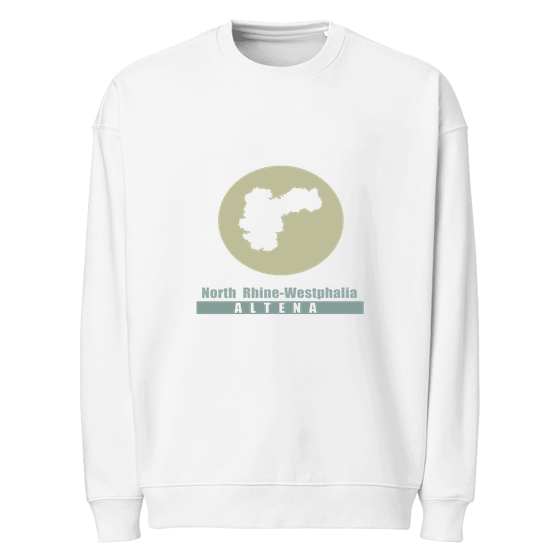 Personalisierbares Altena Sweatshirt – Minimal Moon Design – Weiß für Altena