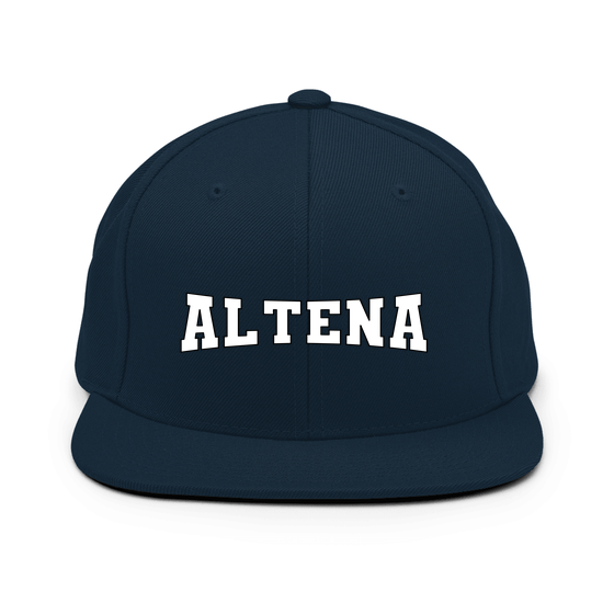 Personalisierbare Altena Cap – Varsity4 Design – Dunkles Navy für Altena