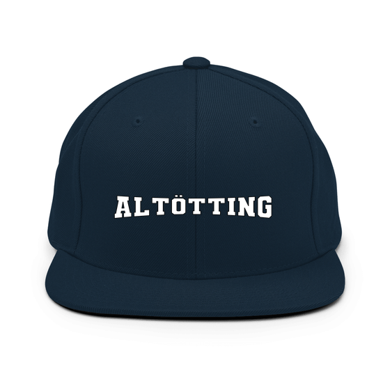 Personalisierbare Altötting Cap – Varsity4 Design – Dunkles Navy für Altötting