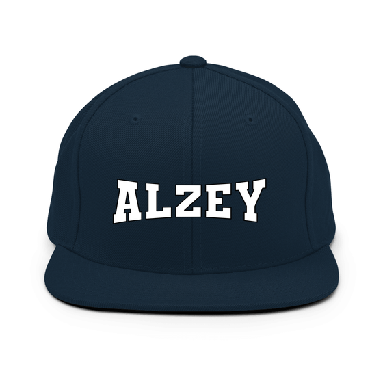 Personalisierbare Alzey Cap – Varsity4 Design – Dunkles Navy für Alzey