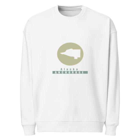 Anchorage Sweatshirt with Minimal Moon design (Weiß)