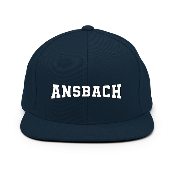Personalisierbare Ansbach Cap – Varsity4 Design – Dunkles Navy für Ansbach