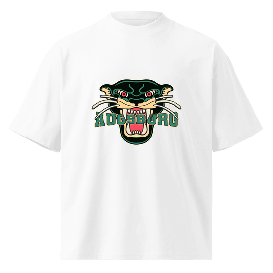 Personalisierbares Augsburg T-Shirt – Panther Design – Weiß für Augsburg