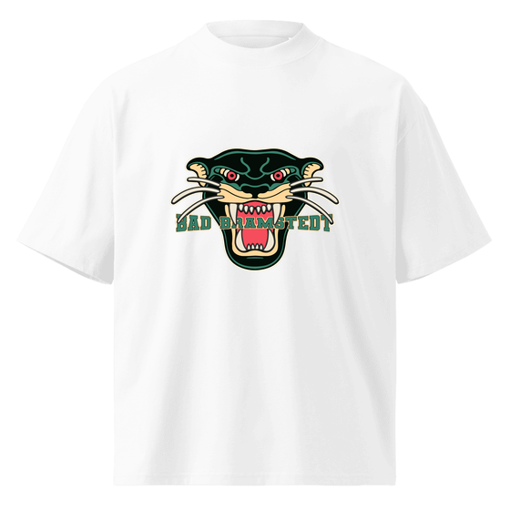 Personalisierbares Bad Bramstedt T-Shirt – Panther Design – Weiß für Bad Bramstedt