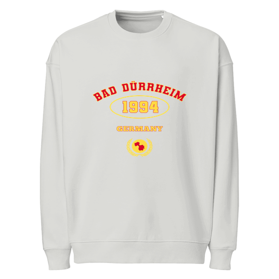 Personalisierbares Bad Dürrheim Sweatshirt – University 1994 Design – Heather Grau für Bad Dürrheim