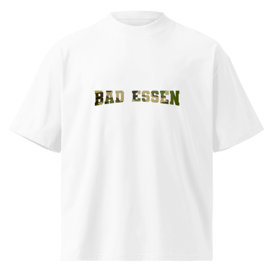 Personalisierbares Bad Essen T-Shirt – Camouflage Design – Weiß für Bad Essen