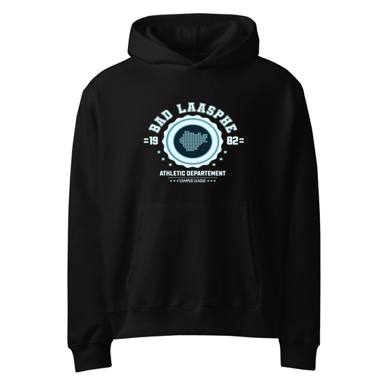 Personalisierbarer Bad Laasphe Hoodie – Varsity Hero Design – Schwarz für Bad Laasphe