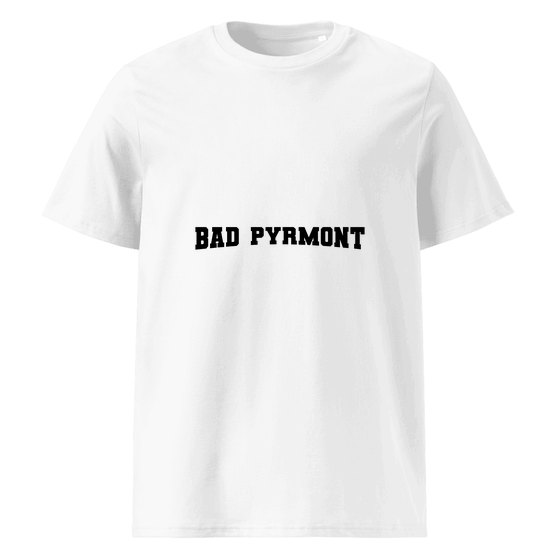 Personalisierbares Bad Pyrmont T-Shirt – Varsity17 Design – Weiß für Bad Pyrmont