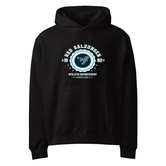 Personalisierbarer Bad Salzungen Hoodie – Varsity Hero Design – Schwarz für Bad Salzungen