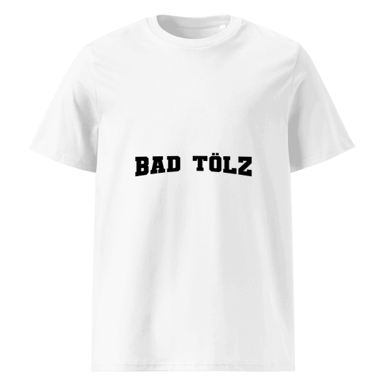 Personalisierbares Bad Tölz T-Shirt – Varsity17 Design – Weiß für Bad Tölz