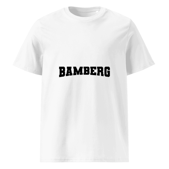 Personalisierbares Bamberg T-Shirt – Varsity17 Design – Weiß für Bamberg
