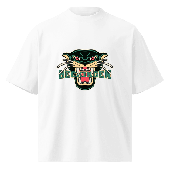 Personalisierbares Beckingen T-Shirt – Panther Design – Weiß für Beckingen