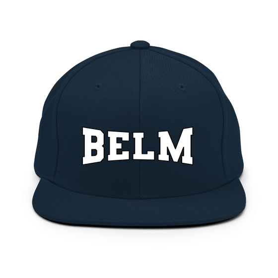 Personalisierbare Belm Cap – Varsity4 Design – Dunkles Navy für Belm