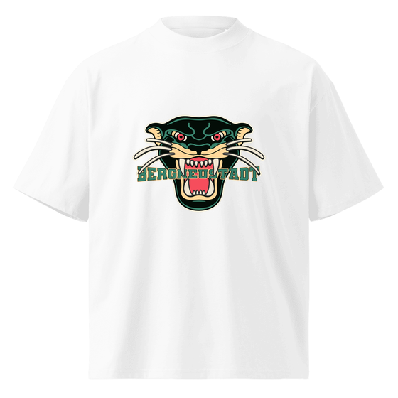 Personalisierbares Bergneustadt T-Shirt – Panther Design – Weiß für Bergneustadt