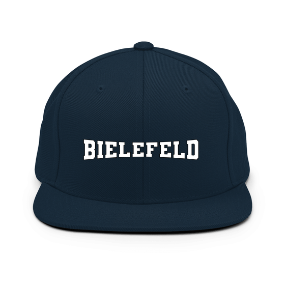 Personalisierbare Bielefeld Cap – Varsity4 Design – Dunkles Navy für Bielefeld