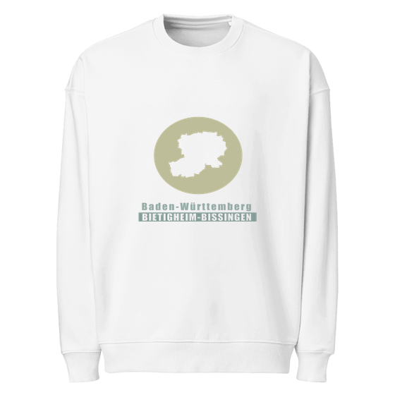 Personalisierbares Bietigheim-Bissingen Sweatshirt – Minimal Moon Design – Weiß für Bietigheim-Bissingen