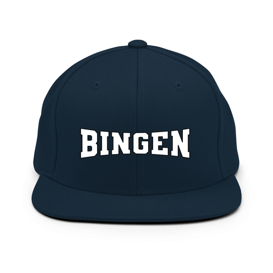 Personalisierbare Bingen Cap – Varsity4 Design – Dunkles Navy für Bingen