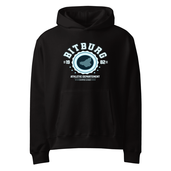 Personalisierbarer Bitburg Hoodie – Varsity Hero Design – Schwarz für Bitburg