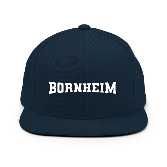 Personalisierbare Bornheim Cap – Varsity4 Design – Dunkles Navy für Bornheim