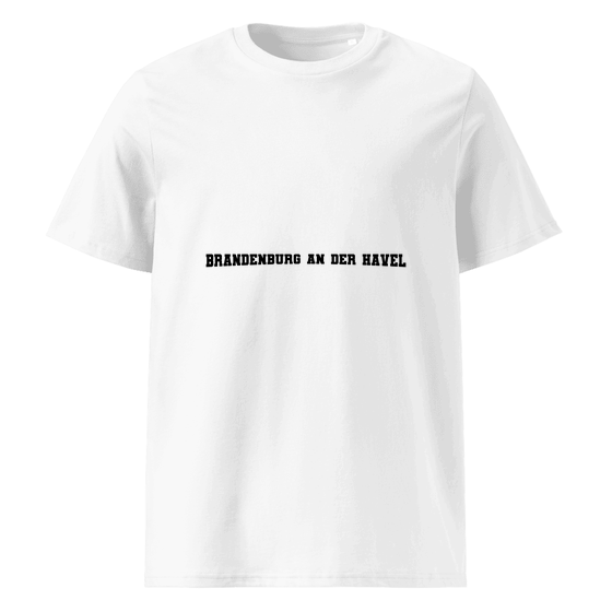 Personalisierbares Brandenburg an der Havel T-Shirt – Varsity17 Design – Weiß für Brandenburg an der Havel