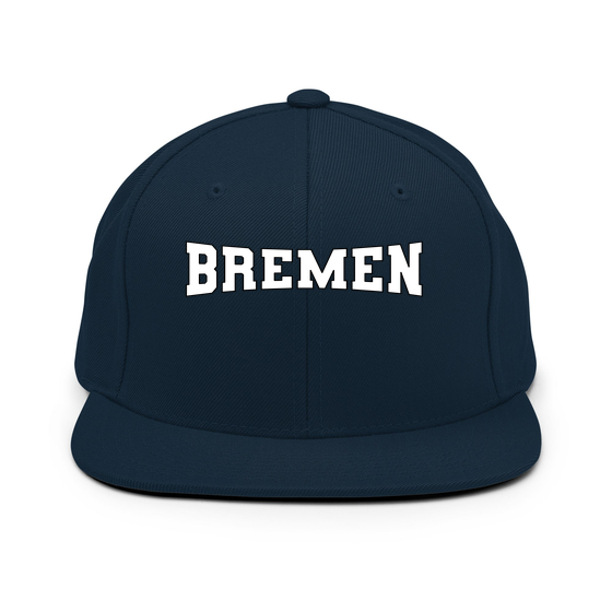 Personalisierbare Bremen Cap – Varsity4 Design – Dunkles Navy für Bremen