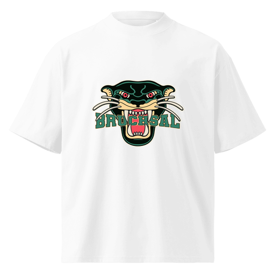 Personalisierbares Bruchsal T-Shirt – Panther Design – Weiß für Bruchsal