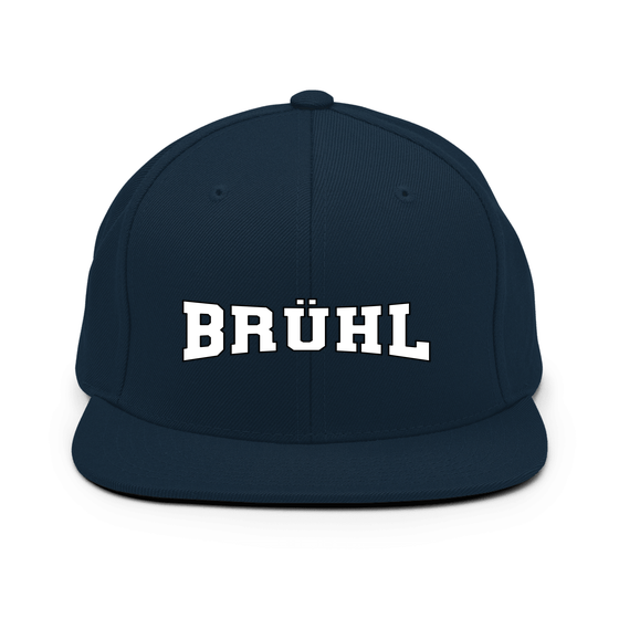 Personalisierbare Brühl Cap – Varsity4 Design – Dunkles Navy für Brühl