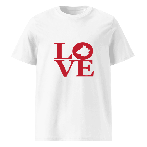 Personalisierbares Bünde T-Shirt – Love Design – Weiß für Bünde