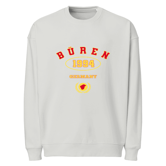 Personalisierbares Büren Sweatshirt – University 1994 Design – Heather Grau für Büren