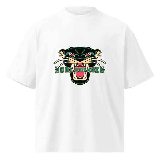 Personalisierbares Burladingen T-Shirt – Panther Design – Weiß für Burladingen