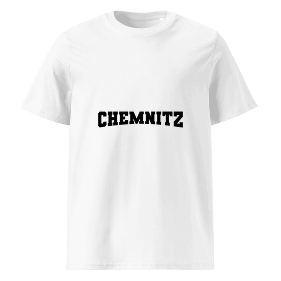 Personalisierbares Chemnitz T-Shirt – Varsity17 Design – Weiß für Chemnitz