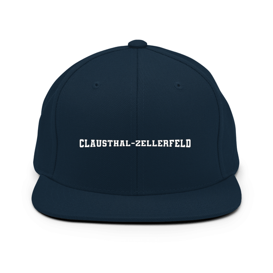 Personalisierbare Clausthal-Zellerfeld Cap – Varsity4 Design – Dunkles Navy für Clausthal-Zellerfeld