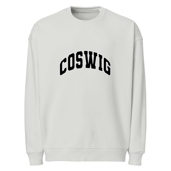 Personalisierbares Coswig Sweatshirt – Varsity3 Design – Heather Grau für Coswig