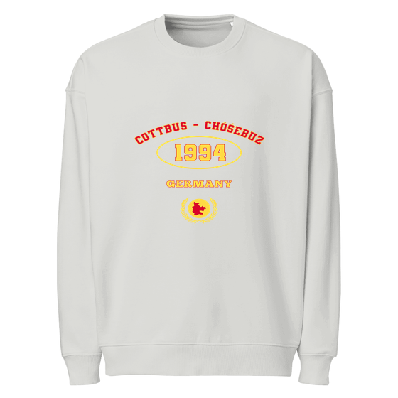 Personalisierbares Cottbus - Chóśebuz Sweatshirt – University 1994 Design – Heather Grau für Cottbus - Chóśebuz