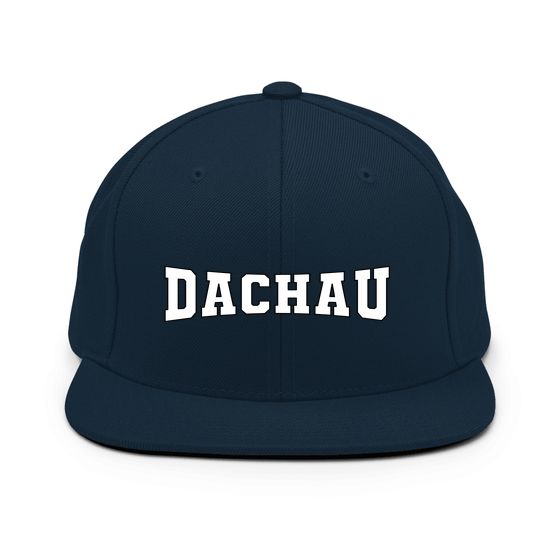 Personalisierbare Dachau Cap – Varsity4 Design – Dunkles Navy für Dachau
