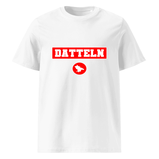 Personalisierbares Datteln T-Shirt – Signal14 Design – Weiß für Datteln