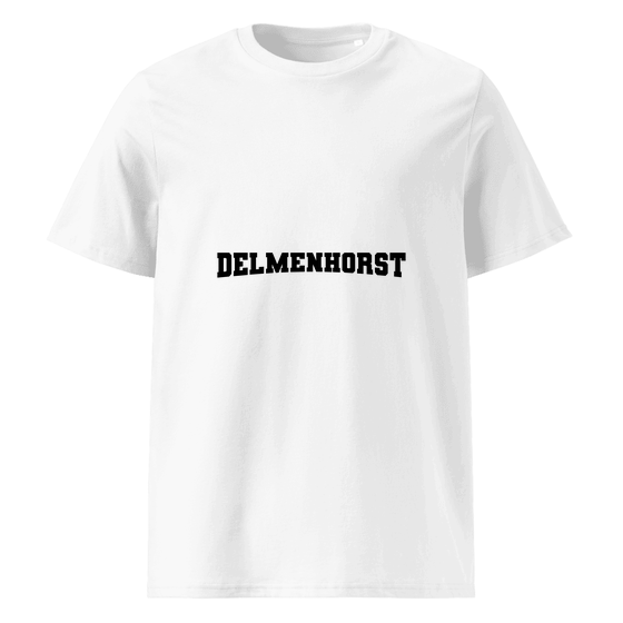 Personalisierbares Delmenhorst T-Shirt – Varsity17 Design – Weiß für Delmenhorst