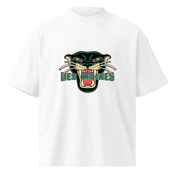 Des Moines T-Shirt with Panther design (Weiß)