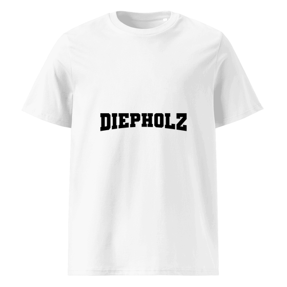 Personalisierbares Diepholz T-Shirt – Varsity17 Design – Weiß für Diepholz
