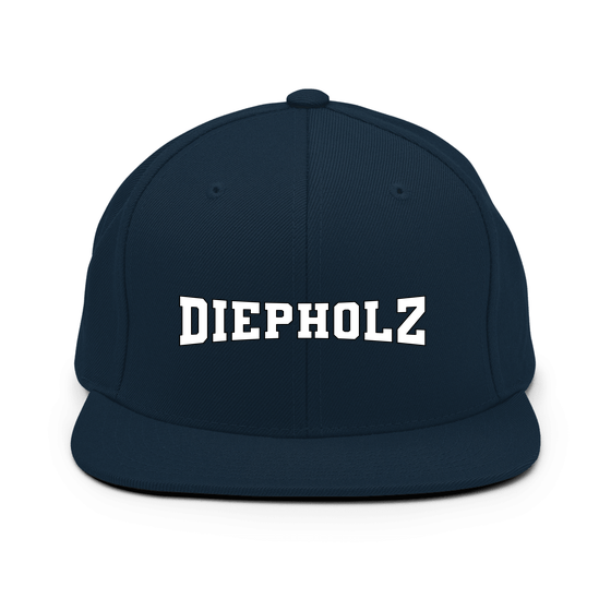 Personalisierbare Diepholz Cap – Varsity4 Design – Dunkles Navy für Diepholz