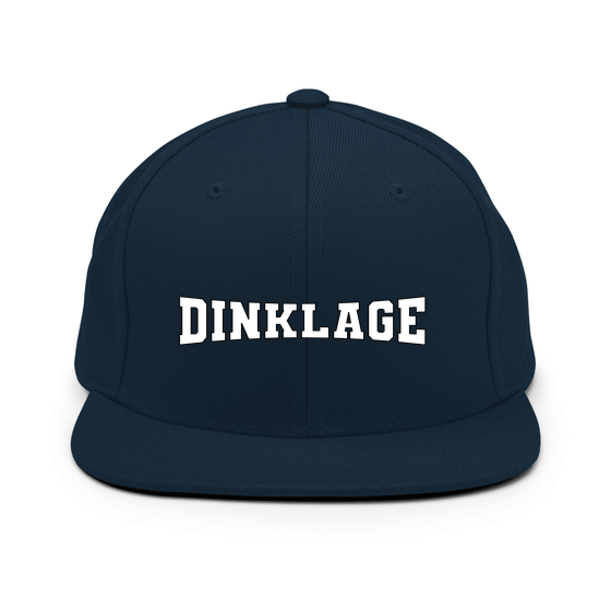 Personalisierbare Dinklage Cap – Varsity4 Design – Dunkles Navy für Dinklage