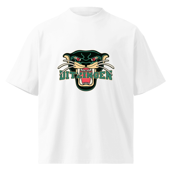 Personalisierbares Ditzingen T-Shirt – Panther Design – Weiß für Ditzingen
