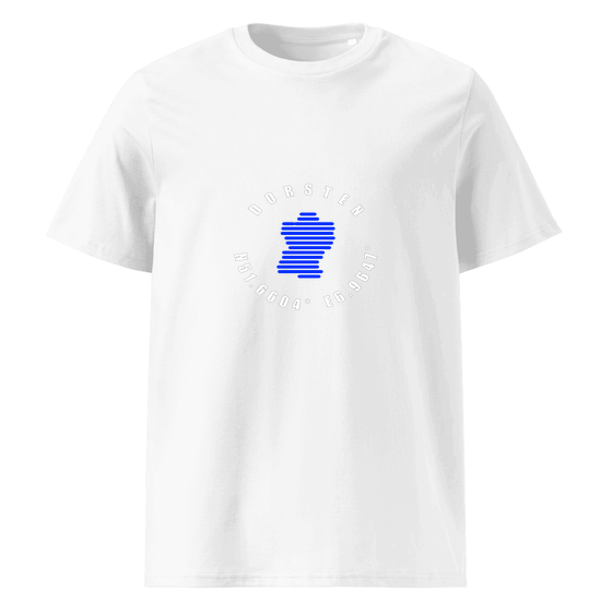 Personalisierbares Dorsten T-Shirt – Minimal Coordinates Design – Weiß für Dorsten
