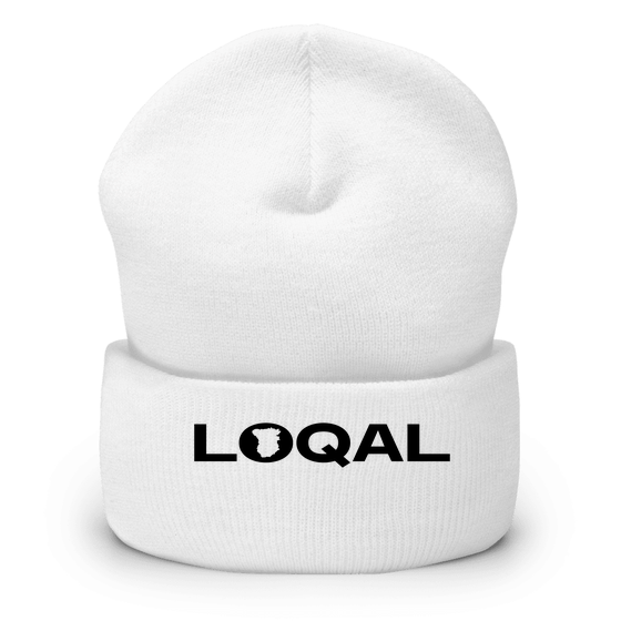 Personalisierbare Drolshagen Cap – Loqal Boundary Design – Weiß für Drolshagen