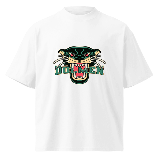 Personalisierbares Dülmen T-Shirt – Panther Design – Weiß für Dülmen