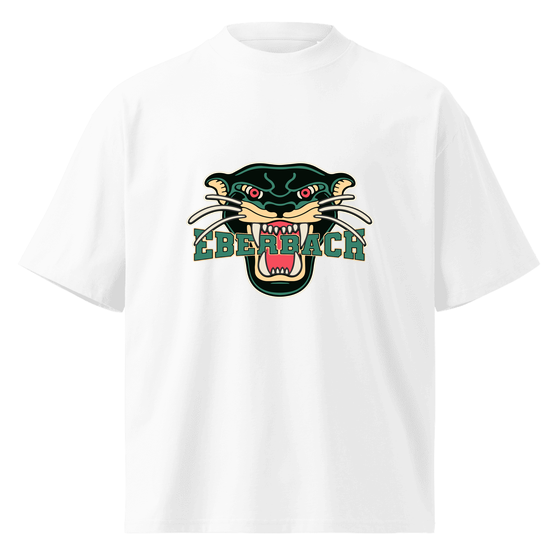 Personalisierbares Eberbach T-Shirt – Panther Design – Weiß für Eberbach