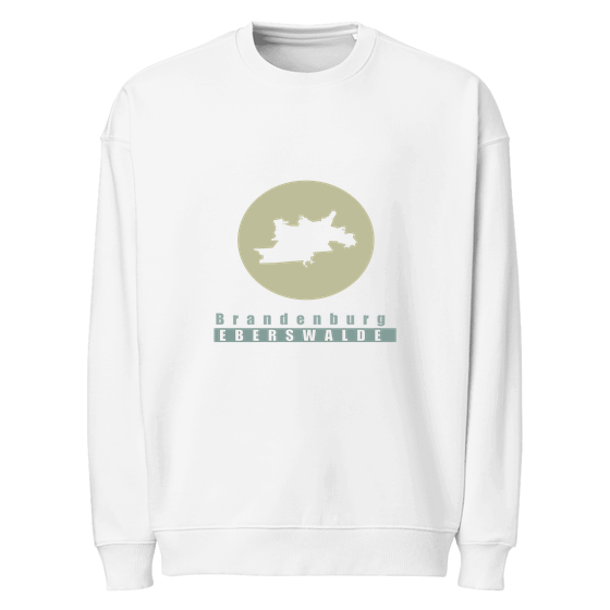 Personalisierbares Eberswalde Sweatshirt – Minimal Moon Design – Weiß für Eberswalde